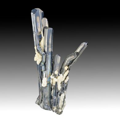 Stibnite with Calcite