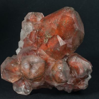 Calcite with iron oxides inclusions