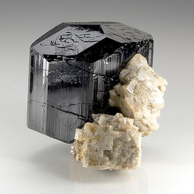 Schorl with Albite (ex Fred Pough)