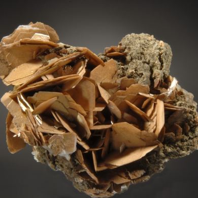 Calcite xls with Siderite coating 