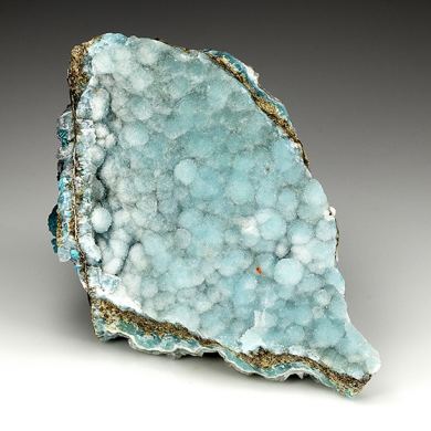 Hemimorphite with Aurichalcite, Calcite, Wulfenite