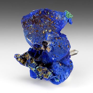 Azurite on Tetrahedrite with Quartz