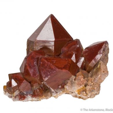 Quartz included by Hematite