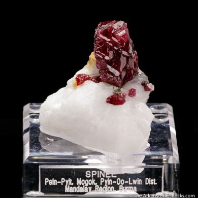 Spinel on marble