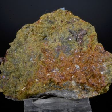 Getchellite with Realgar and Orpiment