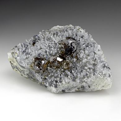 Sphalerite with Quartz, Galena