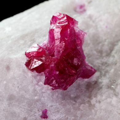 Corundum var. Ruby on Marble