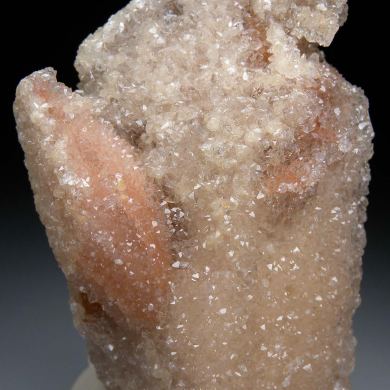 Quartz on Calcite on Danburite