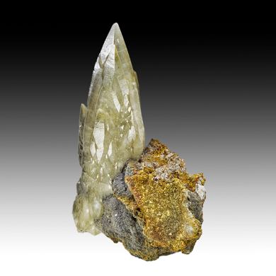 Calcite with Chalcopyrite, Galena