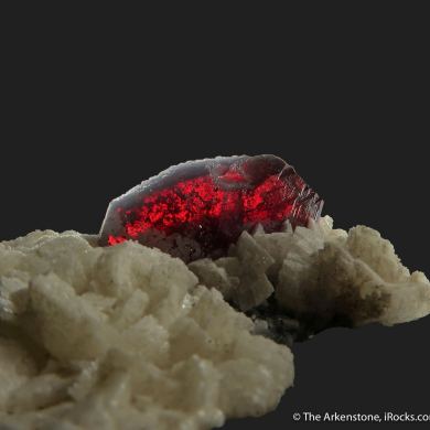 Cinnabar on Dolomite