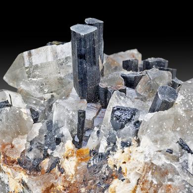 Schorl with Quartz