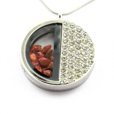 Raw Spinel necklace.