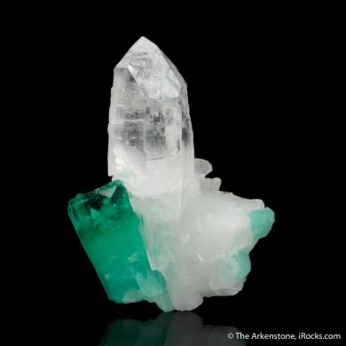 Emerald on Quartz