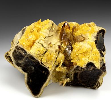 Barite with Calcite