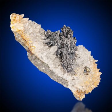 Hessite  on Quartz