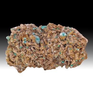 Rosasite with Gypsum, Dolomite
