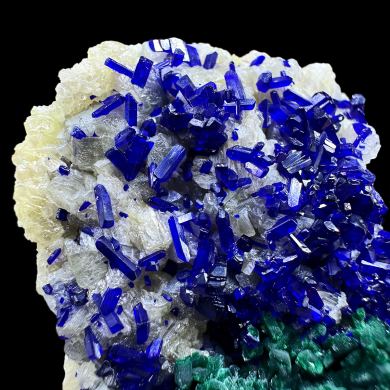 Azurite, malachite, cerussite