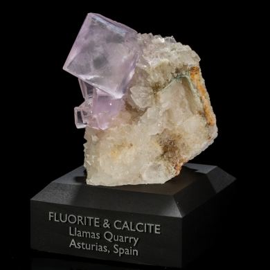 Fluorite on Calcite from Spain