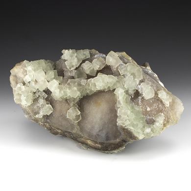 Fluorite with Quartz