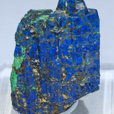 Chalcostibite with Azurite and Malachite