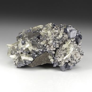 Calcite with Galena, Dolomite, Chalcopyrite