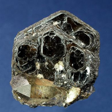 Hematite ( var. Iron Rose ) with Smoky Quartz
