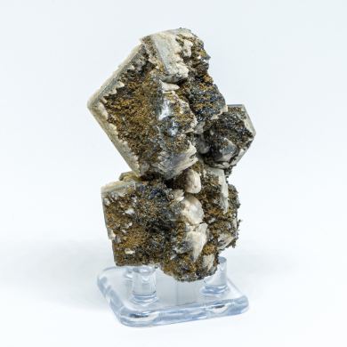 Calcite (Twinned) & Hematite