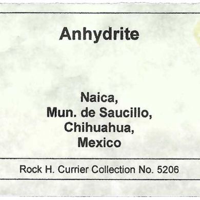 Anhydrite, Calcite