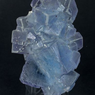 Fluorite with epimorphic Quartz after Calcite