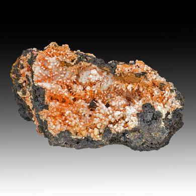 Crocoite with Gibbsite