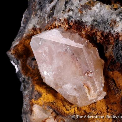 Anglesite with Siderite in Galena & Sphalerite
