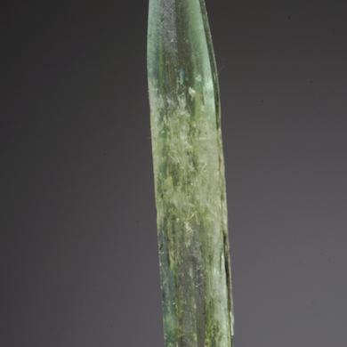 Beryl (slender, tapered termination gem crystal)