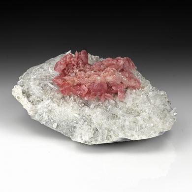 Rhodochrosite with Quartz