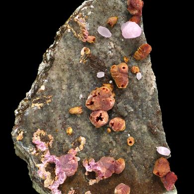 Anorthoroselite, calcite