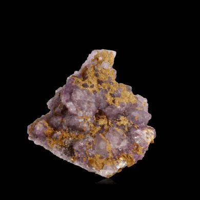 Fluorite on Siderite
