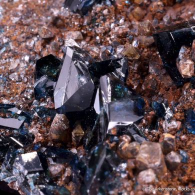 Lazulite on Siderite