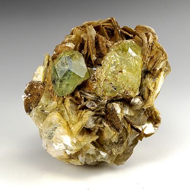 Brazilianite with Muscovite