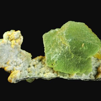 Fluorite on Quartz