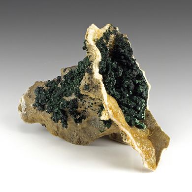Malachite with Dolomite