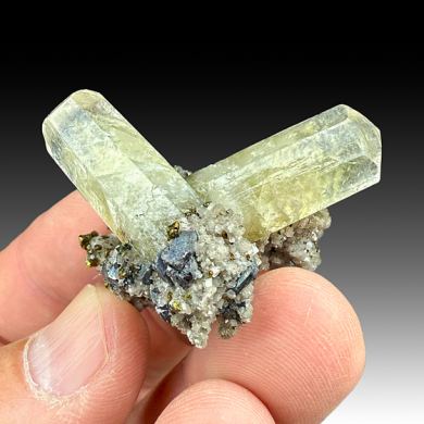 Calcite with Dolomite, Chalcopyrite