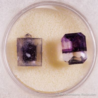 Fluorite (Rough & Cut set)