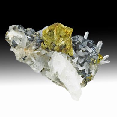Chalcopyrite with Sphalerite, Quartz