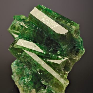 Vesuvianite (rare color, classic, closed location)