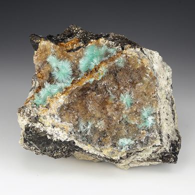 Aurichalcite with Hemimorphite