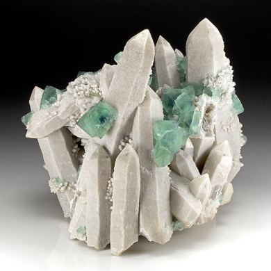 Fluorite with Quartz