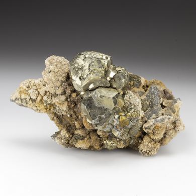 Pyrite with Dolomite