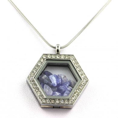 Raw Tanzanite Necklace.