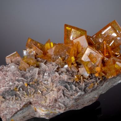 Wulfenite with Mimetite