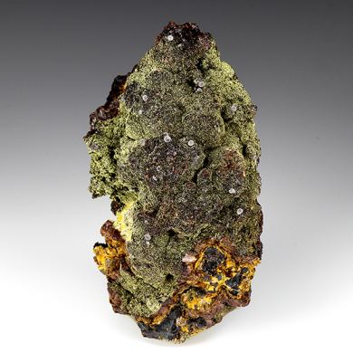 Kidwellite with Beraunite, Strengite, Cacoxenite