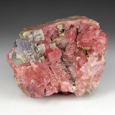 Rhodochrosite with Fluorite